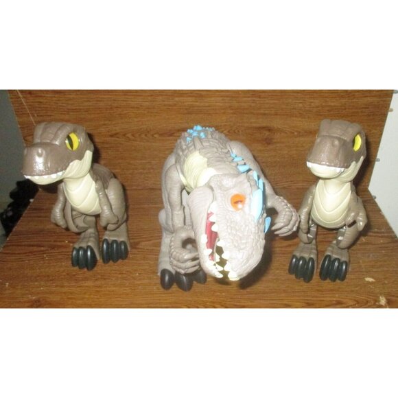 Lot of Jurassic World Dinosaur Toys with Thrashing Action Indominus Rex 2 Chomps - Picture 2 of 11